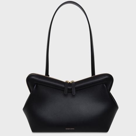 Women's Mansur Gavriel M Frame Shoulder Bags Black | AU 8729ZO